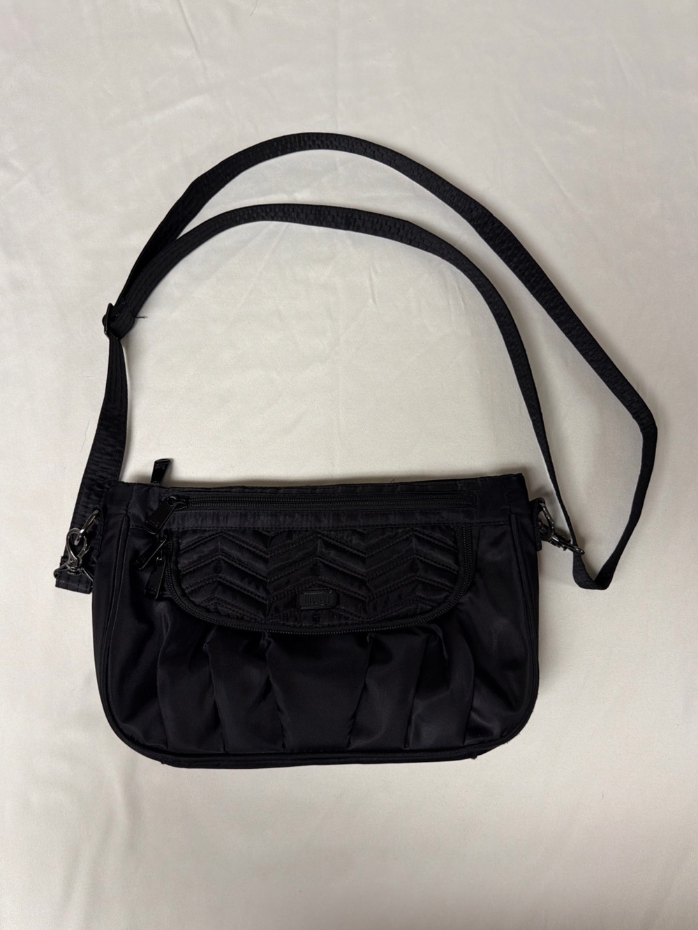 Lug Mambo Crossbody Purse Black Quilted Nylon Women’s Adjustable Straps